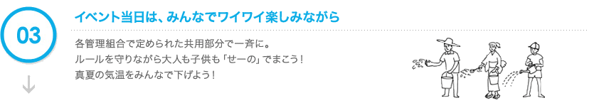 イベント当日は、みんなでワイワイ楽しみながら